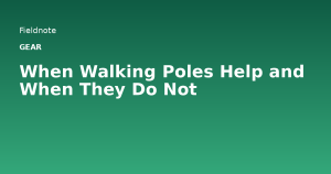 Read more about the article When Walking Poles Help and When They Do Not